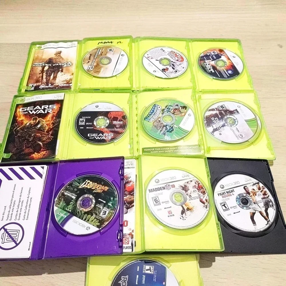 VTG 2000s Xbox 360 Video Game Lot 10 Games Call of Duty Gears Dead Space